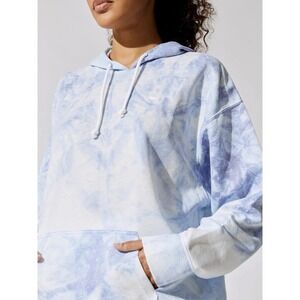 Nike‎ Dri-FIT Icon Clash Tie Dye Hoodie XS Blue White Pullover Athletic